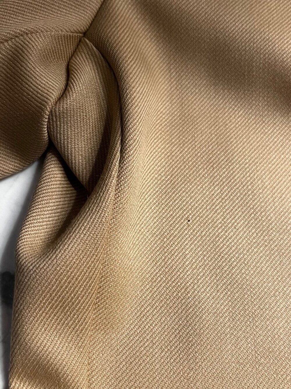 Boss Tackea Virgin Wool Tuxedo Trousers in Camel ( US 2 ) - Picture 10 of 10